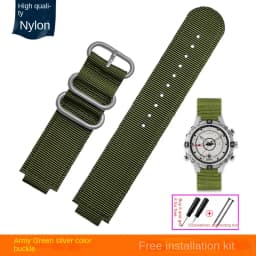 24*16mm Convex Metal ring nylon Watchband For TIMEX Tidal T2N721 T2N720 TW2T76500 TW2T76300 Sport breathable Canvas Watch Strap
