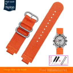 24*16mm Convex Metal ring nylon Watchband For TIMEX Tidal T2N721 T2N720 TW2T76500 TW2T76300 Sport breathable Canvas Watch Strap