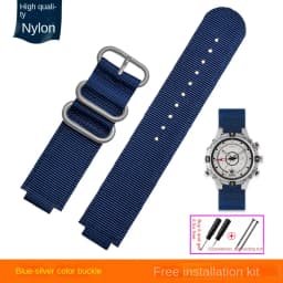 24*16mm Convex Metal ring nylon Watchband For TIMEX Tidal T2N721 T2N720 TW2T76500 TW2T76300 Sport breathable Canvas Watch Strap