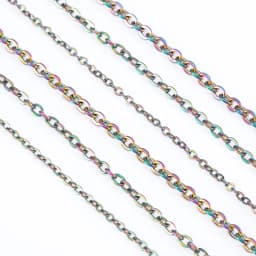 10Meters 1/1.5/2mm Gold Stainless Steel Chain O Shape Cross Chains for DIY Jewelry Making Bracelets Necklace Bulk Chain Supplies
