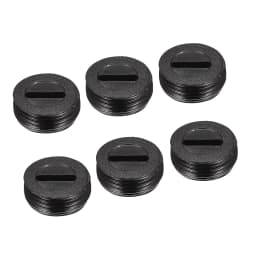 6/10/20Pcs Black Plastic Screw Carbon Brush Holder Caps Case Dia 10mm/12mm/13mm/14mm/15mm/16mm/18mm/20mm/22mm Brush Cover