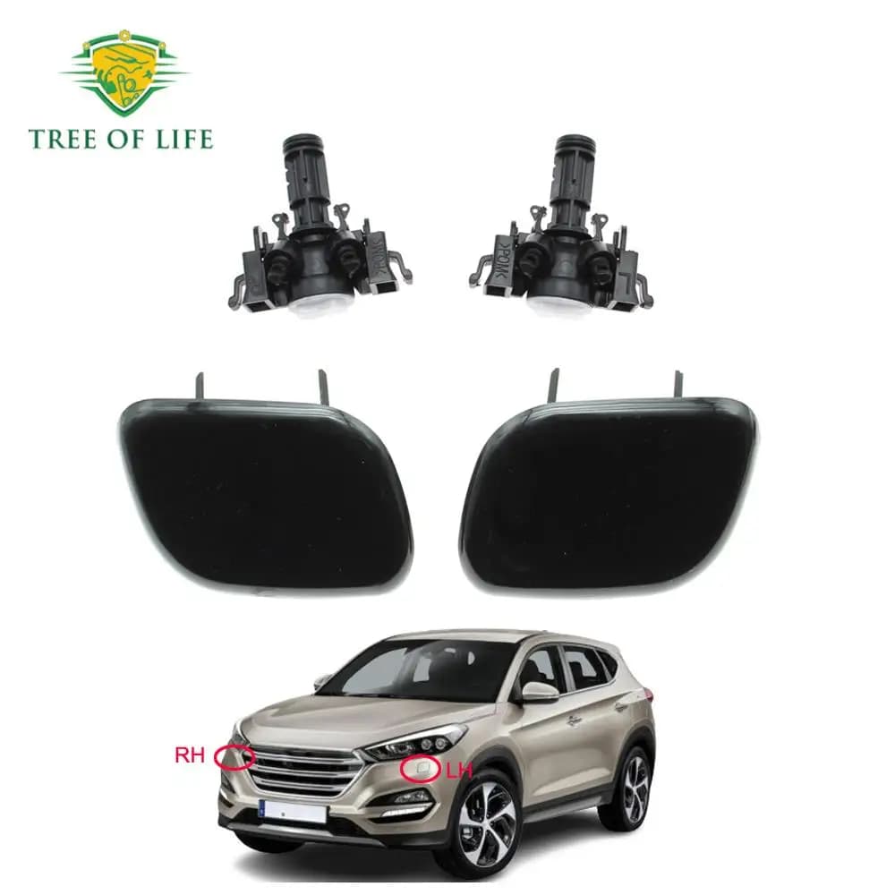 For Hyundai Tucson TL 2015 2016 2017 2018 2019 Front Bumper HeadLight Lamp Washer Spray Nozzle Cleaning Pump Actuator Cover Cap