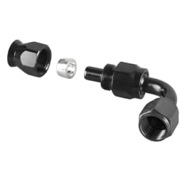 AN4/6/8/10/12 Straight 0°/45°/90°/180° Degree Reusable Hose End Fitting Adapter For Swivel PTFE Oil Fuel Line Hose End Fitting