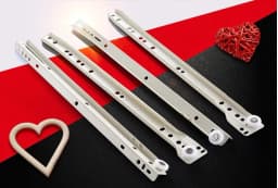 Drawer Track Slides Two Cabinet Rails Thickening Computer Table Chute Clothing Cabinets Keyboard Roller Pulley Furniture