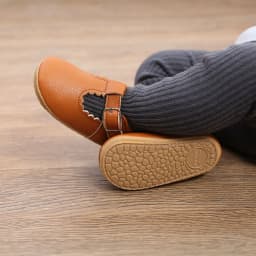 KIDSUN Newborn Baby Shoes Stripe PU Leather Boy Girl Shoes Toddler Rubber Sole Anti-slip First Walkers Infant Moccasins