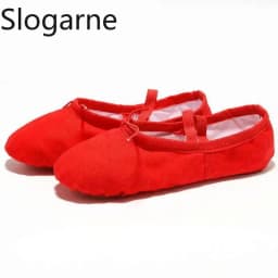 Students' Ballet Shoes Kids' Indoor Leather Sole Train Yoga Shoes Girls' Cotton Stage Show Dance Footwear Women Pole Dance Shoes