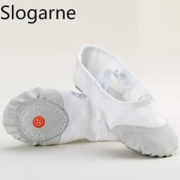 Students' Ballet Shoes Kids' Indoor Leather Sole Train Yoga Shoes Girls' Cotton Stage Show Dance Footwear Women Pole Dance Shoes