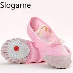Students' Ballet Shoes Kids' Indoor Leather Sole Train Yoga Shoes Girls' Cotton Stage Show Dance Footwear Women Pole Dance Shoes