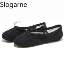 Students' Ballet Shoes Kids' Indoor Leather Sole Train Yoga Shoes Girls' Cotton Stage Show Dance Footwear Women Pole Dance Shoes
