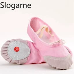 Students' Ballet Shoes Kids' Indoor Leather Sole Train Yoga Shoes Girls' Cotton Stage Show Dance Footwear Women Pole Dance Shoes