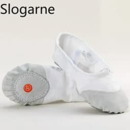 Students' Ballet Shoes Kids' Indoor Leather Sole Train Yoga Shoes Girls' Cotton Stage Show Dance Footwear Women Pole Dance Shoes