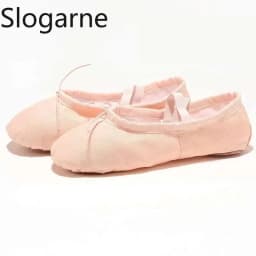 Students' Ballet Shoes Kids' Indoor Leather Sole Train Yoga Shoes Girls' Cotton Stage Show Dance Footwear Women Pole Dance Shoes