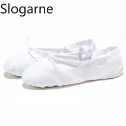 Students' Ballet Shoes Kids' Indoor Leather Sole Train Yoga Shoes Girls' Cotton Stage Show Dance Footwear Women Pole Dance Shoes