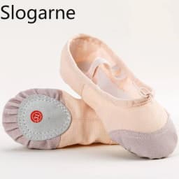 Students' Ballet Shoes Kids' Indoor Leather Sole Train Yoga Shoes Girls' Cotton Stage Show Dance Footwear Women Pole Dance Shoes