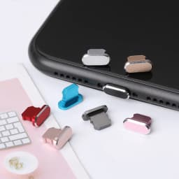 Universal Anti Dust Plug for iPhone 13 12 11 X XR Max 8 7 Metal Charger Port for iOS Dustproof Charging Interface Cap Gold Black