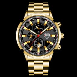 2023 Mens Watches Fashion Luxury Men Black Stainless Steel Quartz Wristwatch Man Business Casual Leather Watch relogio masculino