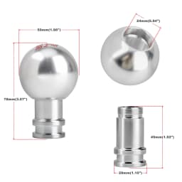Aluminum 5/6/10 Speed M12 Gear Knob Universal Car Gear Shift Knob Manual Automatic Gear Lever Knob Shifter Knob M8 M10