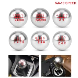 Aluminum 5/6/10 Speed M12 Gear Knob Universal Car Gear Shift Knob Manual Automatic Gear Lever Knob Shifter Knob M8 M10