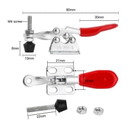 1/2/4Pcs GH-201A 27Kg Quick Release Toggle Clamps Horizontal Clamp U-shaped Bar Hand Clip Woodworking Tool Wood Circuit Boards