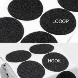 Strong Self Adhesive Hook and Loop Fastener Tape Round Square Carpet Anti Slip Double-side Self-adhesive Nylon Fixed Sticker