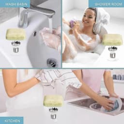 Suction Cup Soap Hanger Wall Mounted Soap Rack With Strong Magnet Removable Hanging Soap Holders For Bathroom And Shower