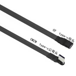 10CM Flat Elbow USB-C Type C Up/Down 90 Degree Data Load PD Cable Left and Right USB C universal data cable for Android phones