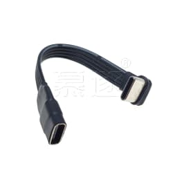 10CM Flat Elbow USB-C Type C Up/Down 90 Degree Data Load PD Cable Left and Right USB C universal data cable for Android phones