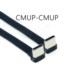 10CM Flat Elbow USB-C Type C Up/Down 90 Degree Data Load PD Cable Left and Right USB C universal data cable for Android phones