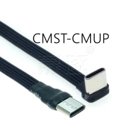10CM Flat Elbow USB-C Type C Up/Down 90 Degree Data Load PD Cable Left and Right USB C universal data cable for Android phones
