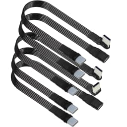10CM Flat Elbow USB-C Type C Up/Down 90 Degree Data Load PD Cable Left and Right USB C universal data cable for Android phones