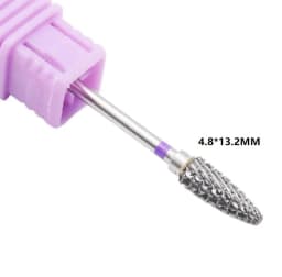 1Pcs 5mm Purple Carbide Nail Drill Bit 3/32" Milling Cutter For Manicure Rotary Burr Nail Bits Electric Drill Accessories Tool