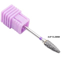 1Pcs 5mm Purple Carbide Nail Drill Bit 3/32" Milling Cutter For Manicure Rotary Burr Nail Bits Electric Drill Accessories Tool