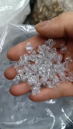100-200Pcs Transparent Saucer Earring Stoppers Rubber Big Earring Back Ear Plug Blocked For DIY Jewelry Making Accessories
