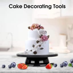 11Inch Plastic Revolving Cake Decorating Stand Cake Icing Turntable/Spinner Rotate Turntable Banding Wheel Paint 0817