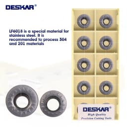 DESKAR 100% Original RPMT08T2MOE-JS RPMT10T3MOE-JS RPMT1204MOE-JS LF6018 High Quality Cutting Inserts Lathe Cutting Tools Parts