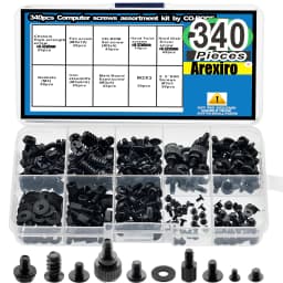 340pcs Motherboard Standoffs, Computer PC Screw,Hard Drive Screws Assortment Kit for HDD,SSD,Case,Mainboard