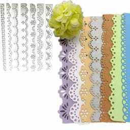 7pcs/Set Lace Cutting Die Scrapbooking Die for DIY Album Paper Card Decorative Edge Frame Die Cut