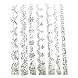 7pcs/Set Lace Cutting Die Scrapbooking Die for DIY Album Paper Card Decorative Edge Frame Die Cut