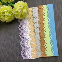 7pcs/Set Lace Cutting Die Scrapbooking Die for DIY Album Paper Card Decorative Edge Frame Die Cut
