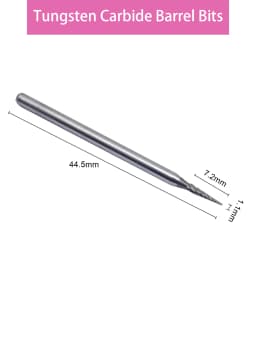 New Tungsten Carbide Nail Drill Bit 3/32" Rotary Burr Bits For Manicure Nail Drill Accessories Milling Tools-H01603S