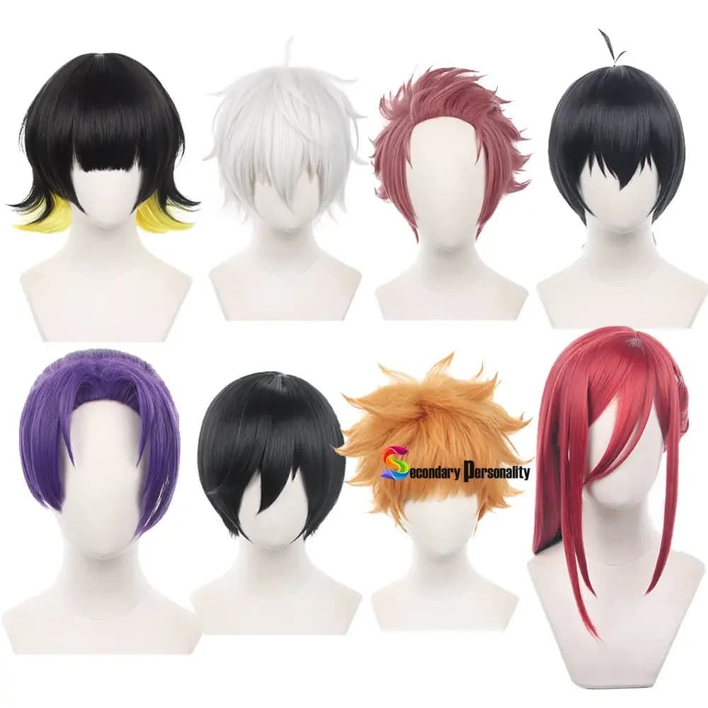 Anime Manga Cosplay Wig Isagi Yoichi Bachira Chigiri Chig Reo Sae Rin Itoshi Nagi Kunigami Headwear Football