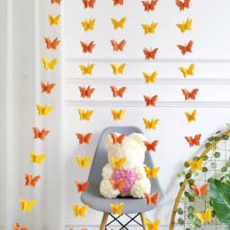 2/5 Strings Paper Butterfly Garland Hanging Wedding Fairy Birthday Party Decoration Butterflies DIY Banner Baby Shower Suppie