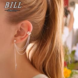New Fashion Leaf Ear Cuff for Women Personality Punk Gold Color Leaves Pendants Female Clip Earrings Brincos boucle d'oreille