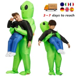 ET Alien inflatable suit Alien Monster Inflatable Costume Scary Green Alien Cosplay Costume For Adult Party Festival Stage