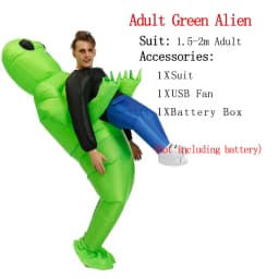 ET Alien inflatable suit Alien Monster Inflatable Costume Scary Green Alien Cosplay Costume For Adult Party Festival Stage