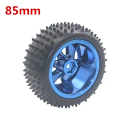 65mm tire robot uses 1:10 smart wheel model with high quality tire trolley with large friction wheels