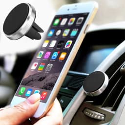 Metal Magnetic Car Phone Holder Mini Vent Clip Super Magnetic Car Phone Holder Mobile Phone Mount for IPhone 12 13Samsung Huawei