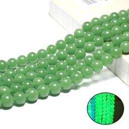 Natural Green Stone Beads Agate Crystal Jade Turquoise Loose Round Spacer Bead for Jewelry Making Diy Bracelet Accessories 15''