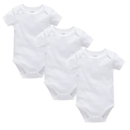1/3 High Quality Baby Romper Boys Clothing Muslin Blank Bodysuit Girls Pink Plain Colors Jumpsuit One Piece Infant Product 0-24M