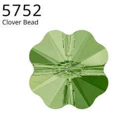 (1 piece) 5752 Original Crystals from Austria Clover Bead Loose Bead for Bracelet Necklace Earrings Jewelry Making Decoration